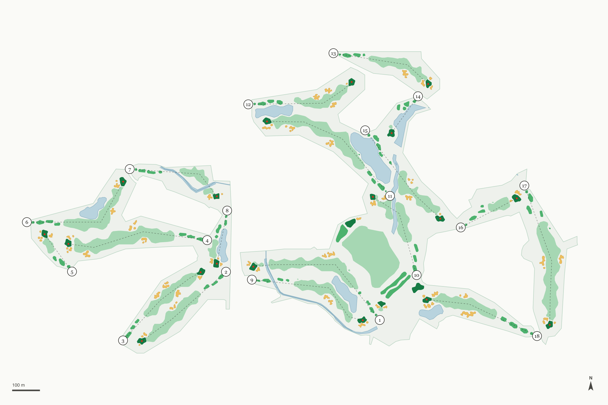 Map of Indian Peaks Golf Course
