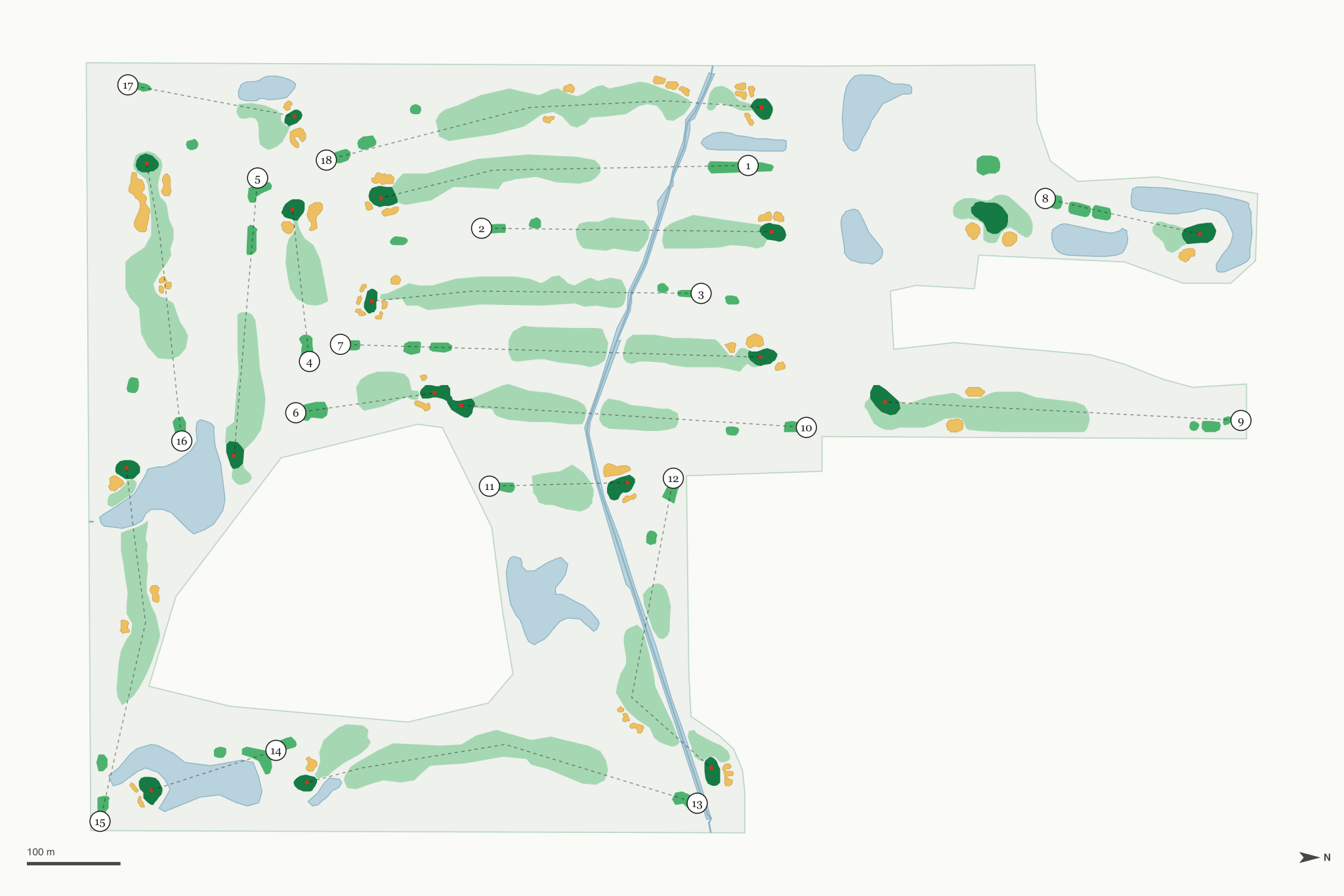 Map of Wood Wind Golf Club