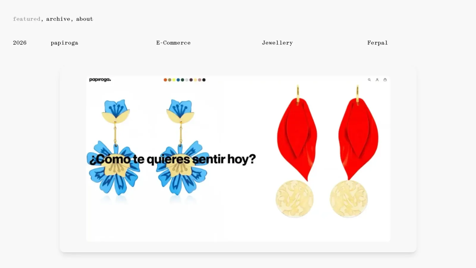 Screenshot of the LLOS& homepage