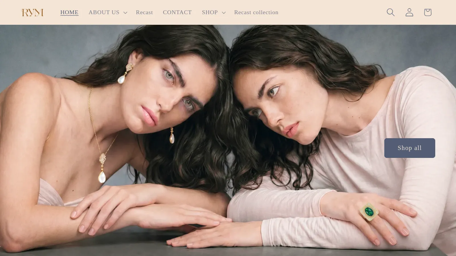 Screenshot of the Maison Ward homepage