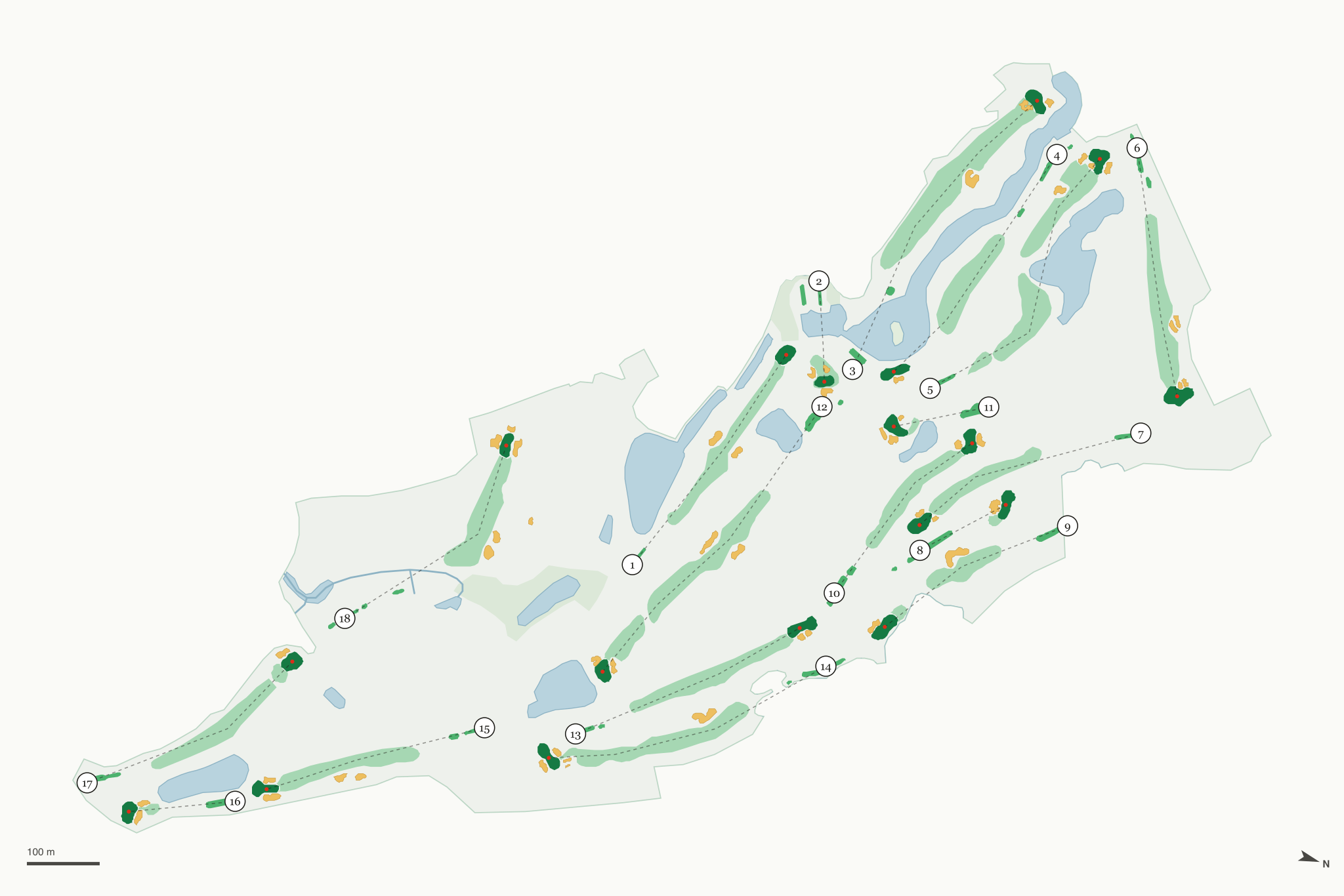Map of Pasadena Yacht & Country Club