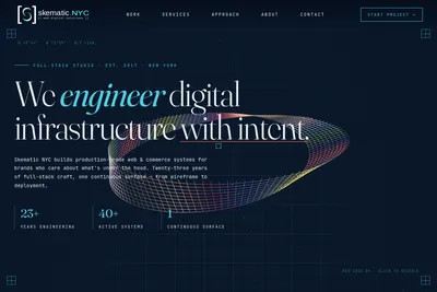 Screenshot of the Skematic NYC Digital Solutions homepage