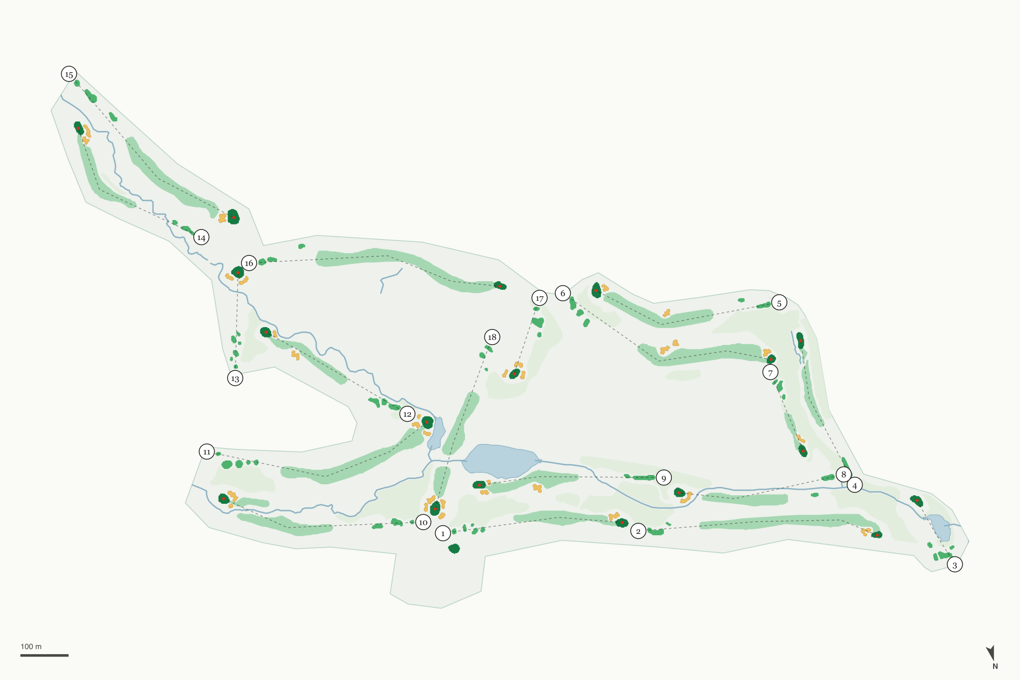 Map of South Golf Course and Pro Shop