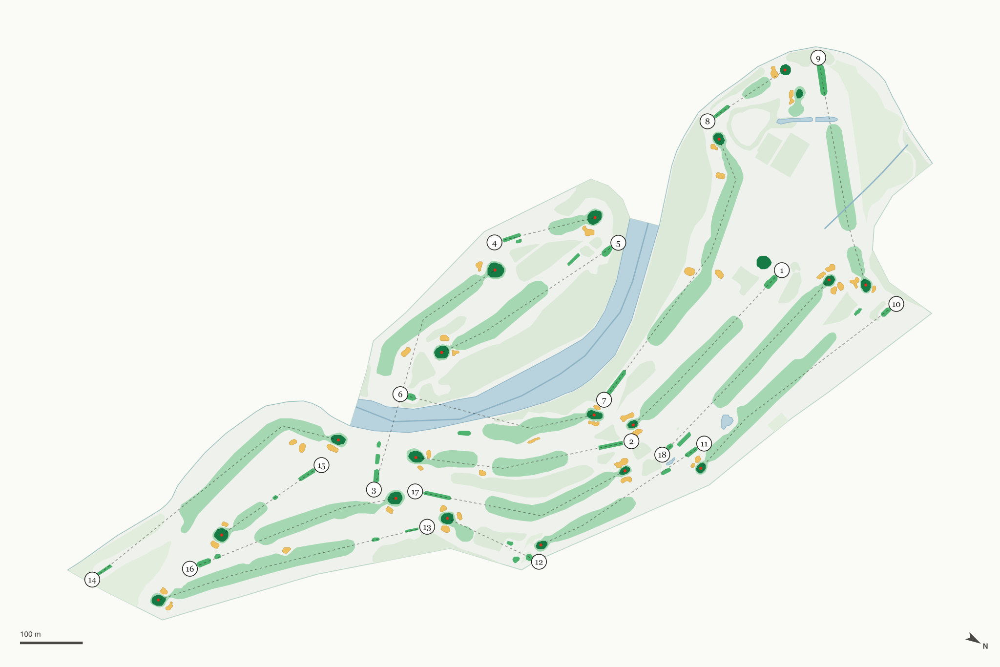 Map of Flushing Valley Golf Club