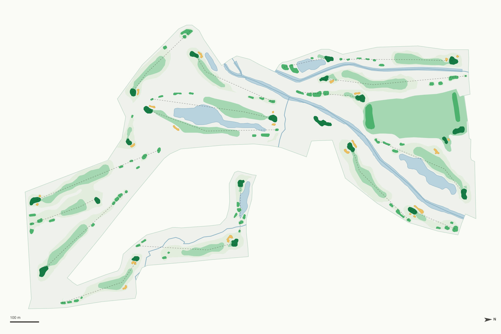 Map of River Oaks Golf Course