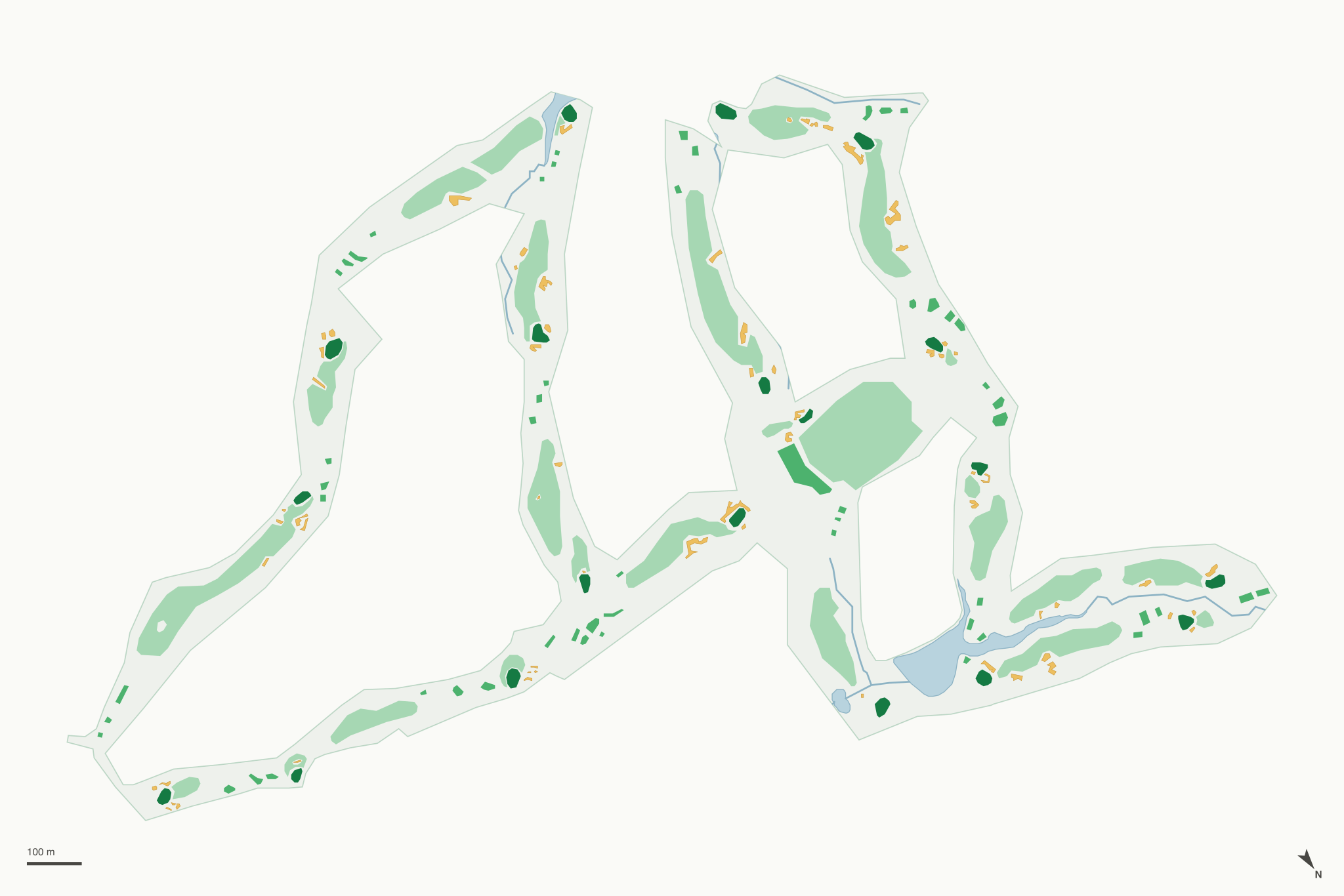 Map of Staley Farms Golf Club