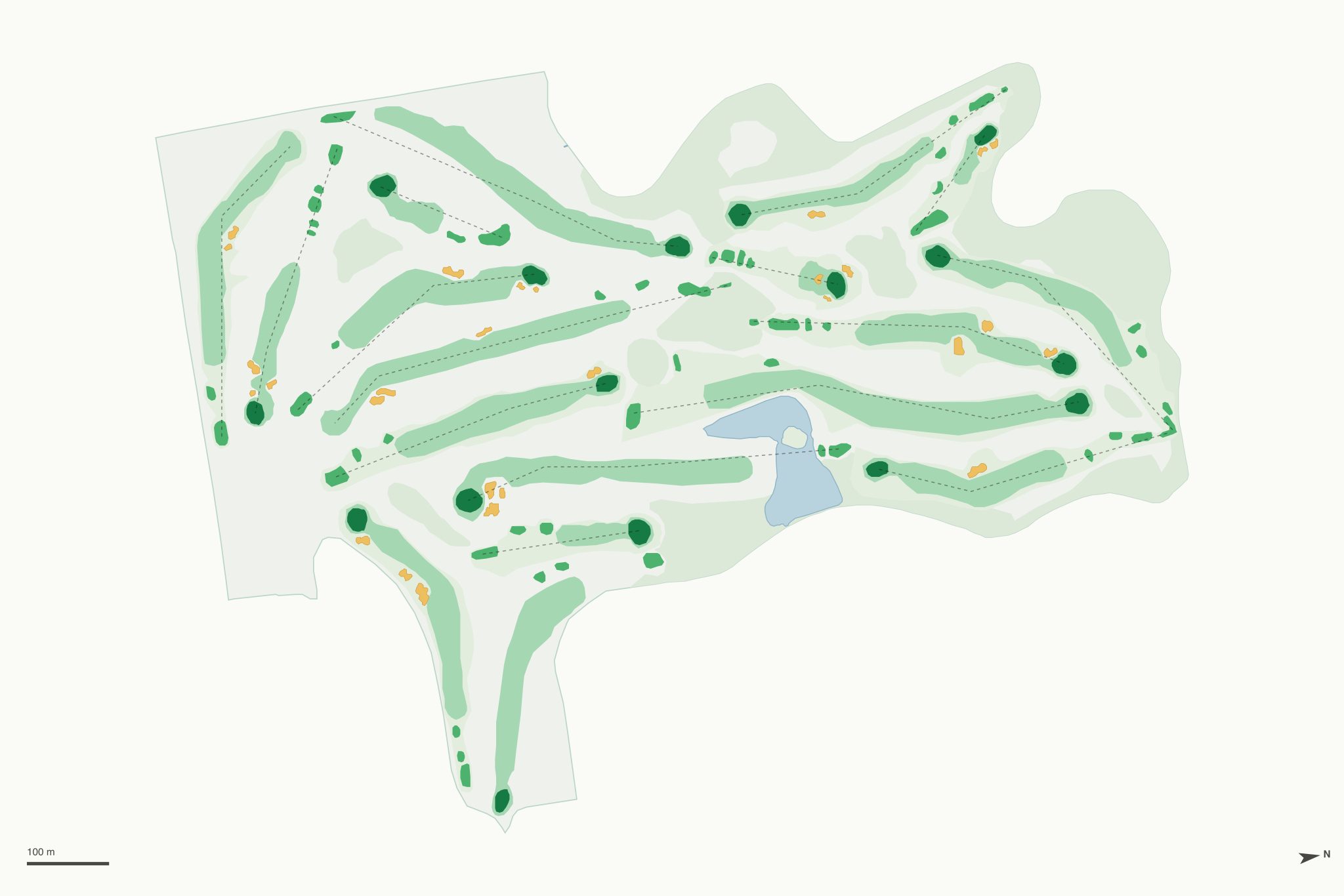 Map of Jester Park Golf Course