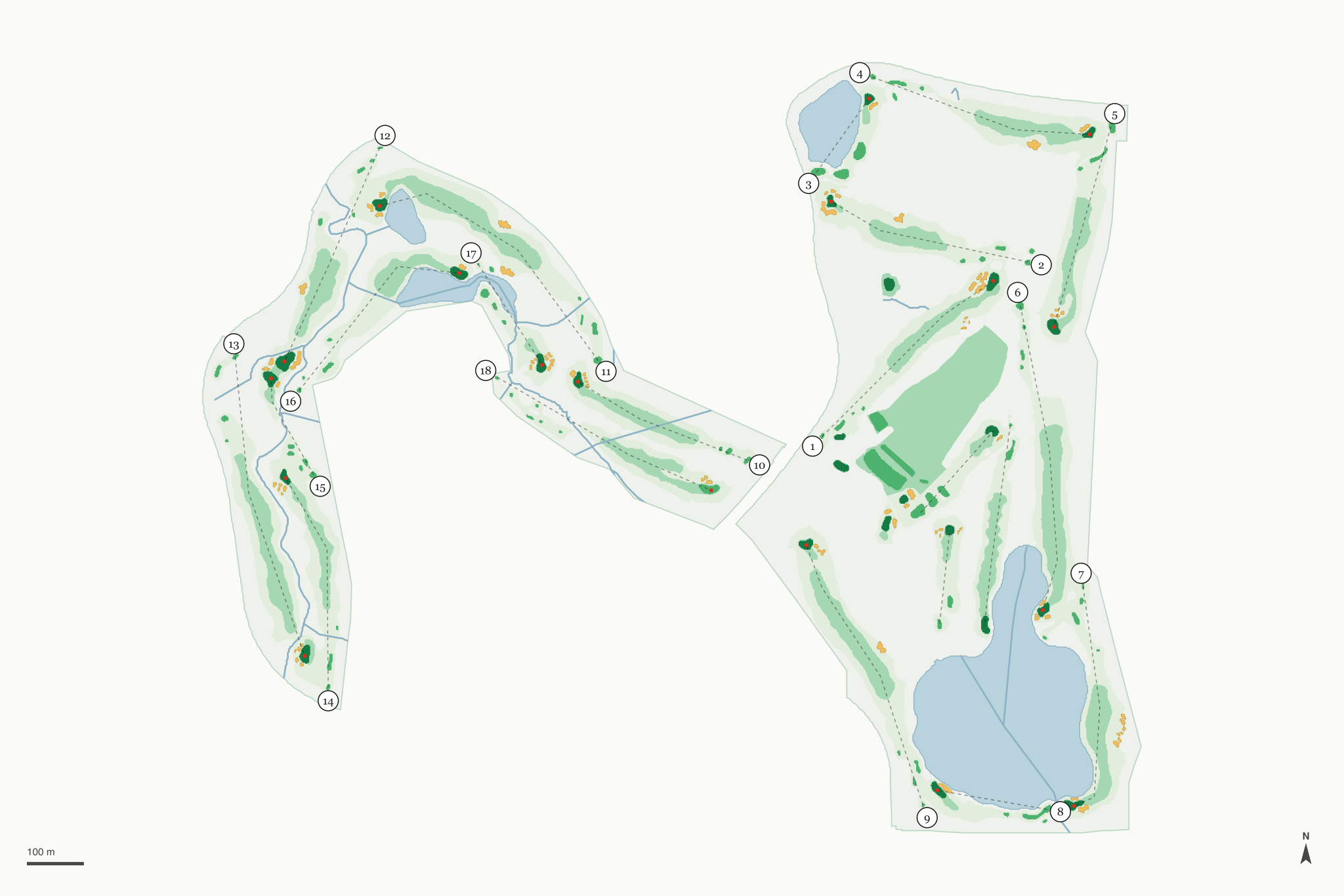 Map of Meridian Golf Club