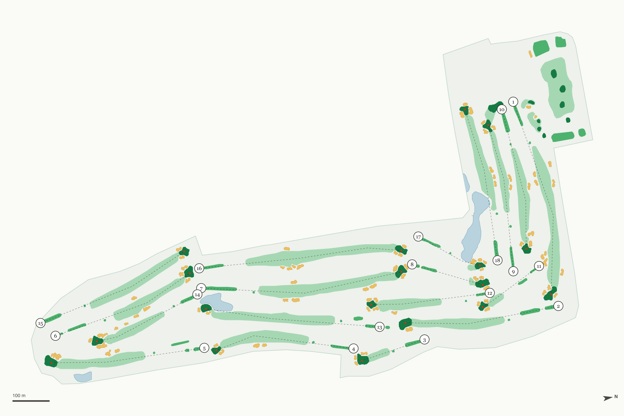 Map of Warwick Hills Golf & Country Club