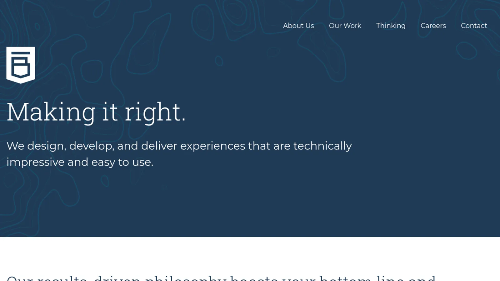 Screenshot of the Bowst homepage