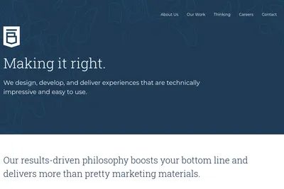 Screenshot of the Bowst homepage