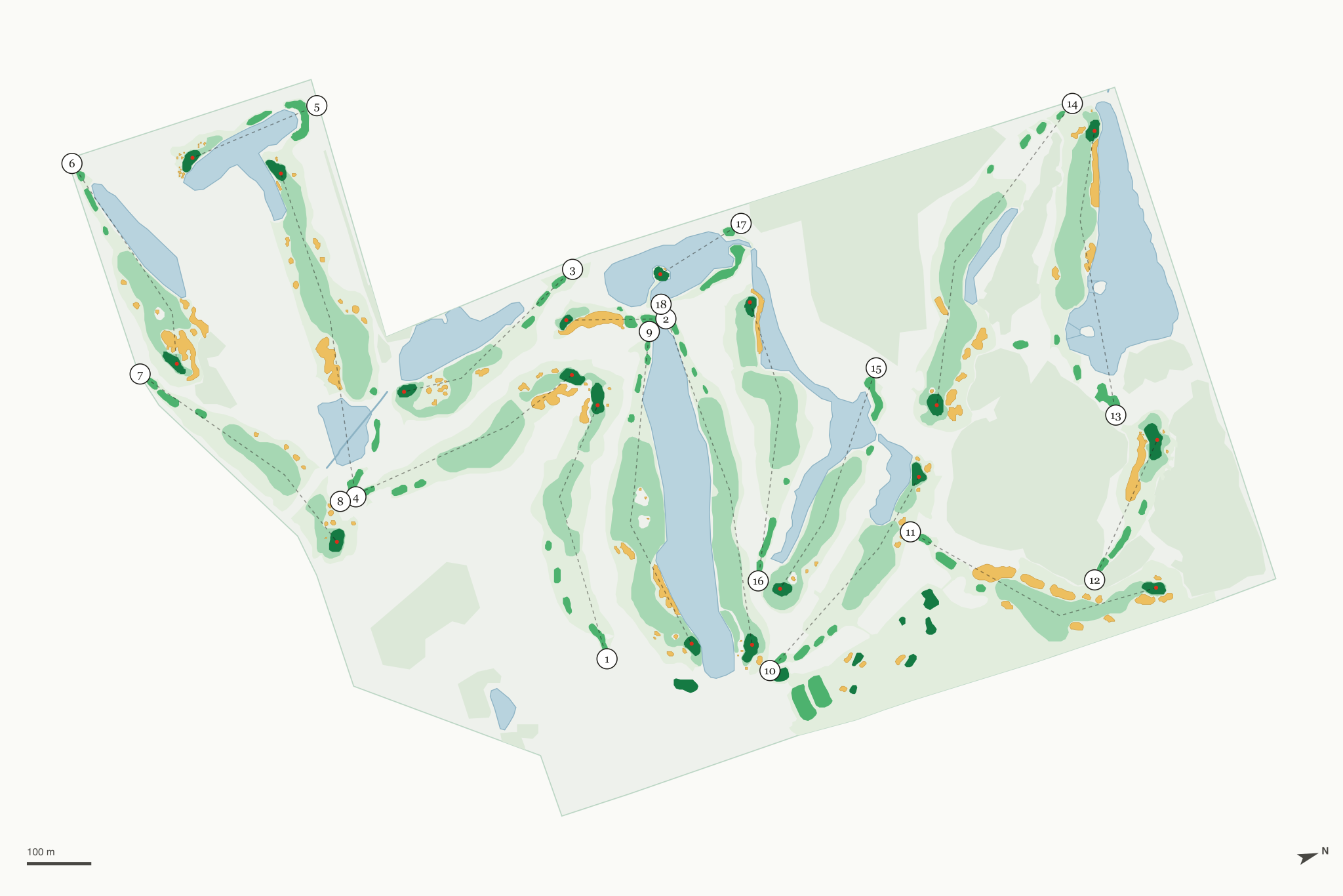 Map of Eagle Eye Golf Club