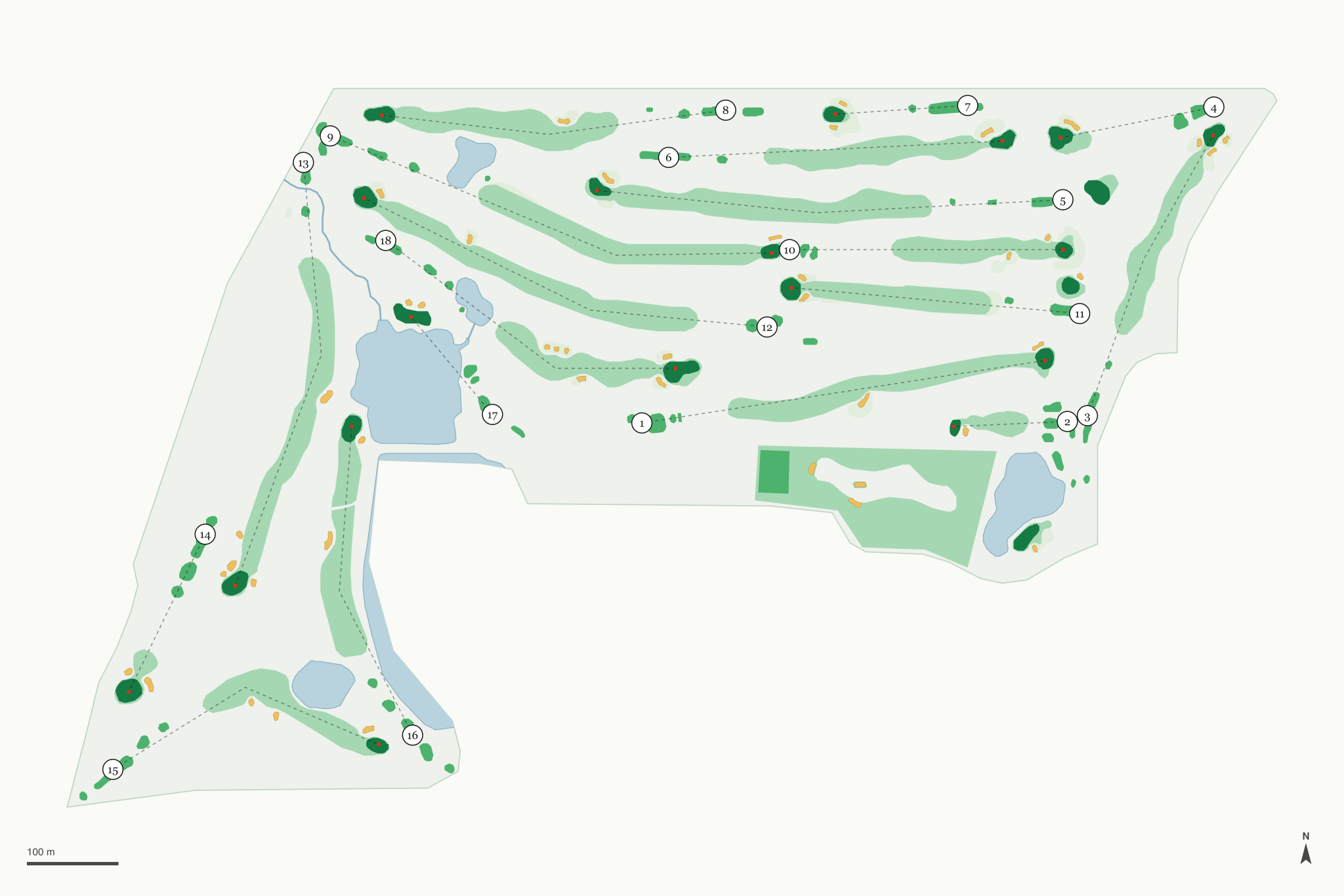Map of Mendakota Country Club