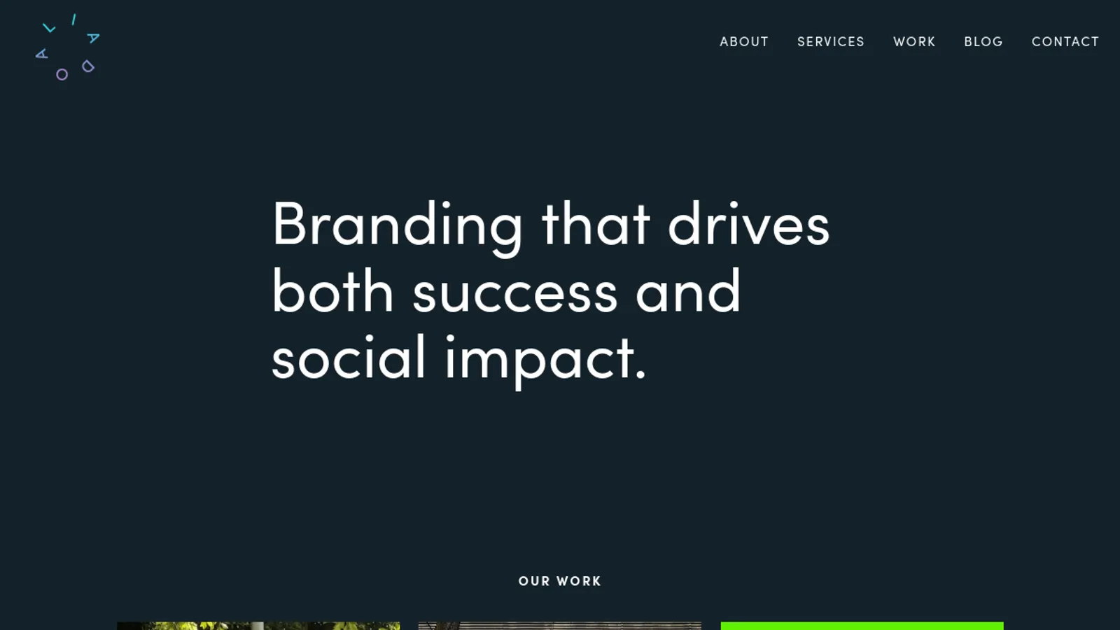 Screenshot of the Aliado Studio homepage