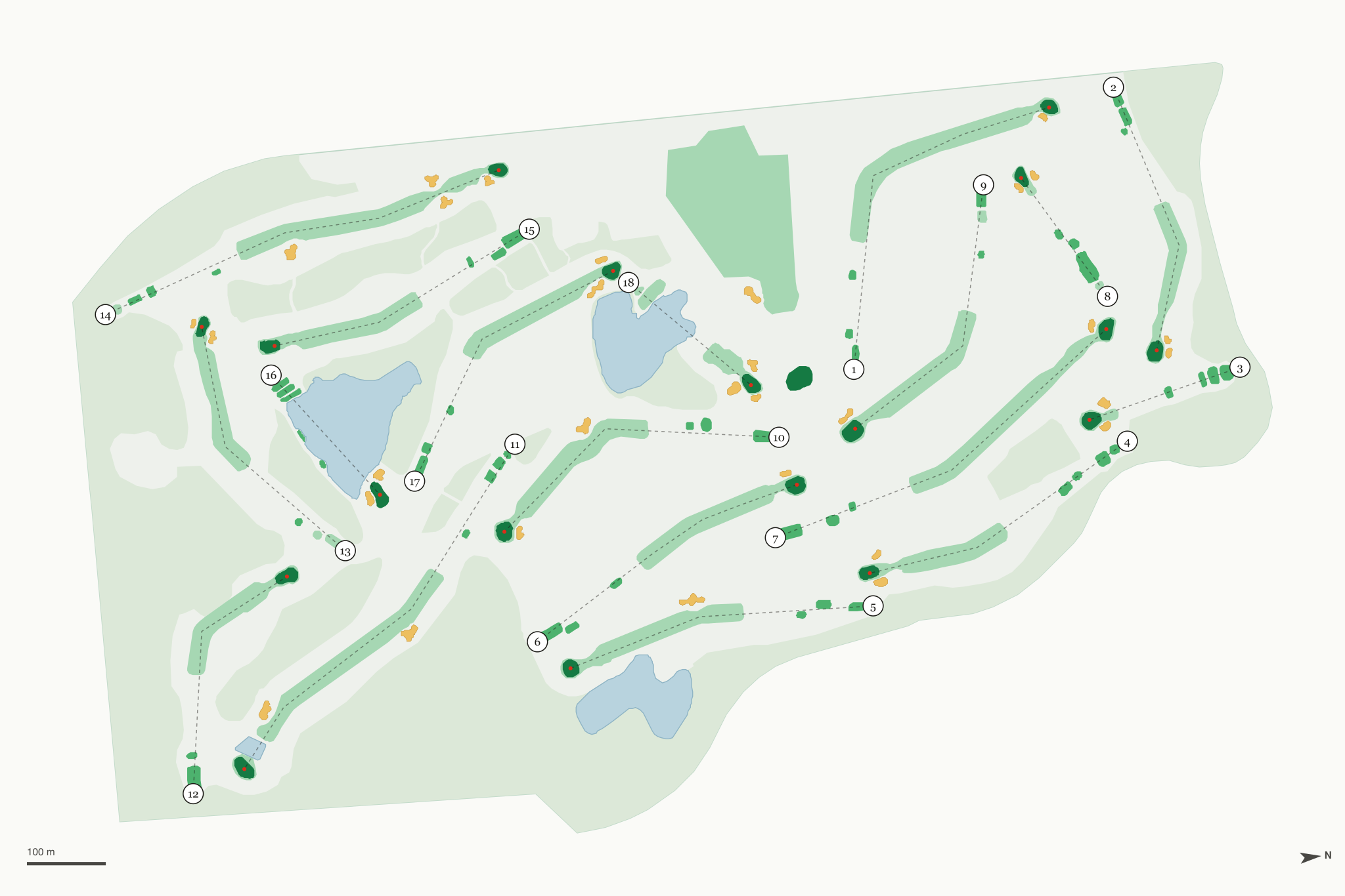 Map of Hueston Woods Golf Course