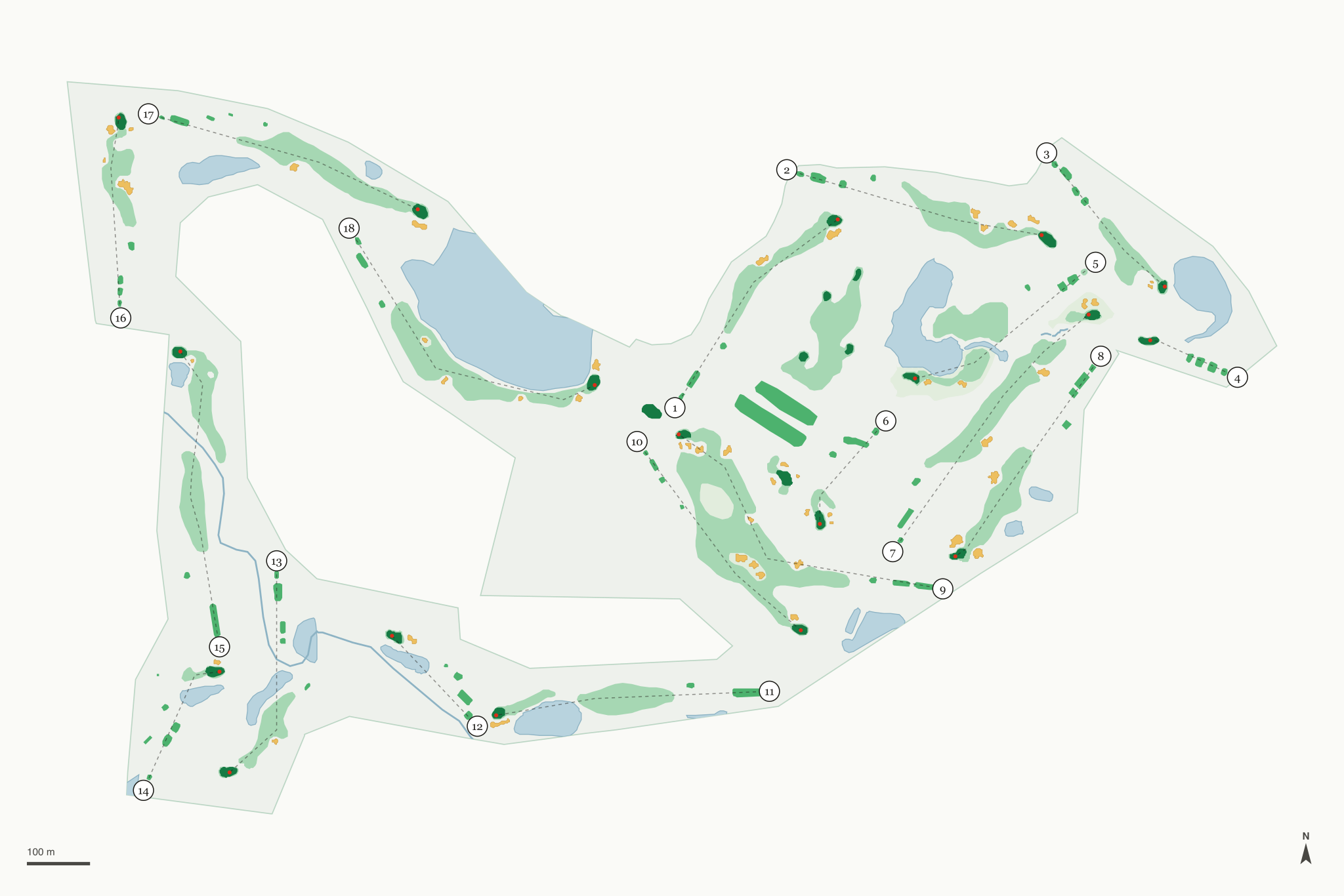 Map of Chaska Town Course