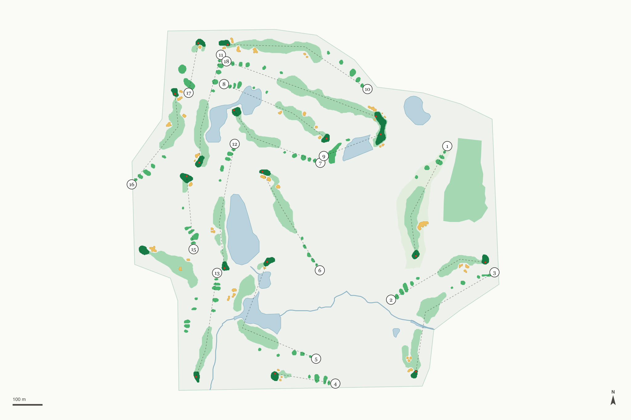Map of Quail Ridge Golf Club