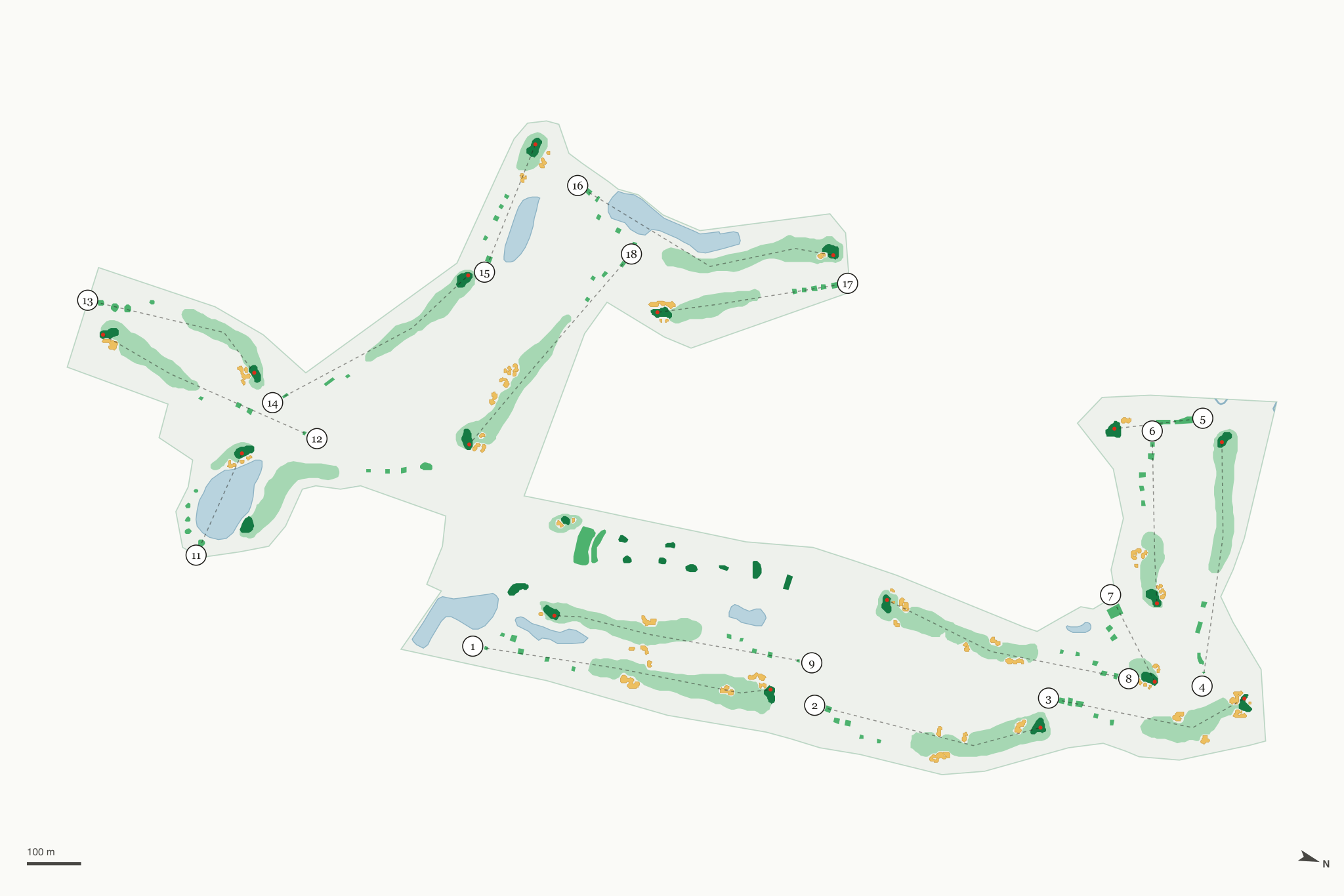 Map of The Jewel Golf Club