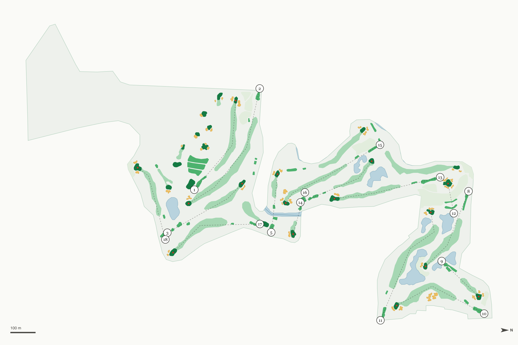 Map of Buffalo Hill Golf Club
