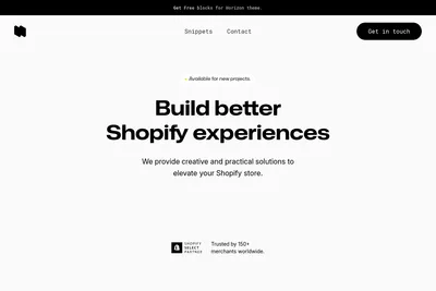 Screenshot of the Hyrik Studio homepage