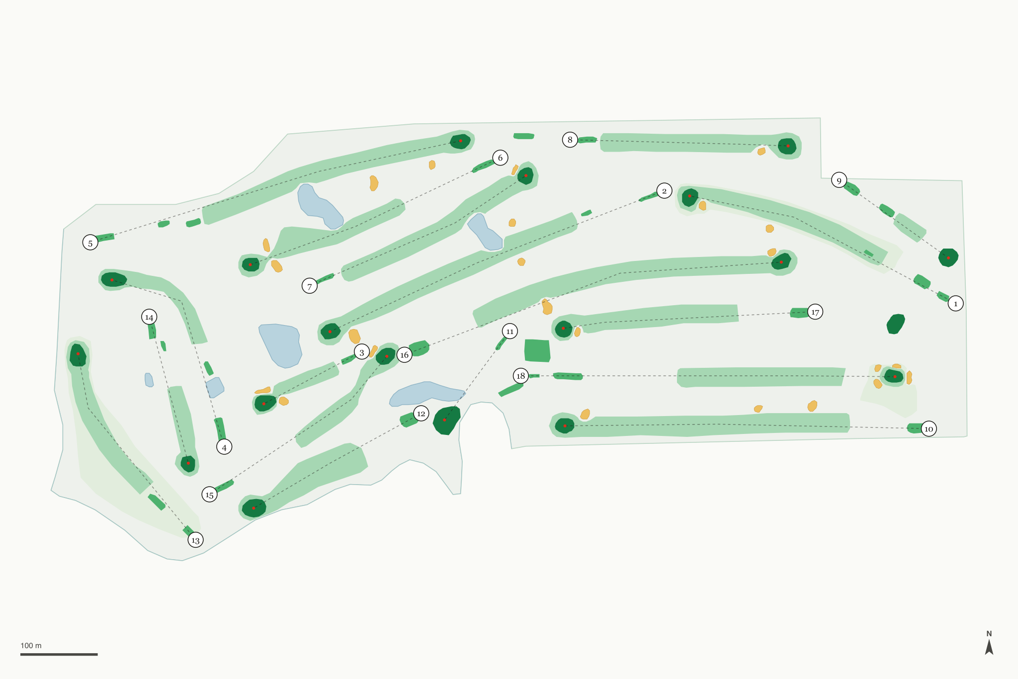 Map of Hickory Hollow Golf Club