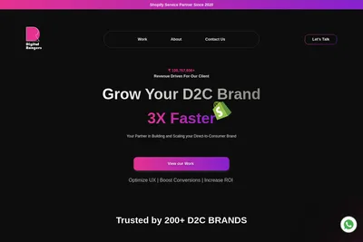 Screenshot of the Digital Rangers LLP homepage