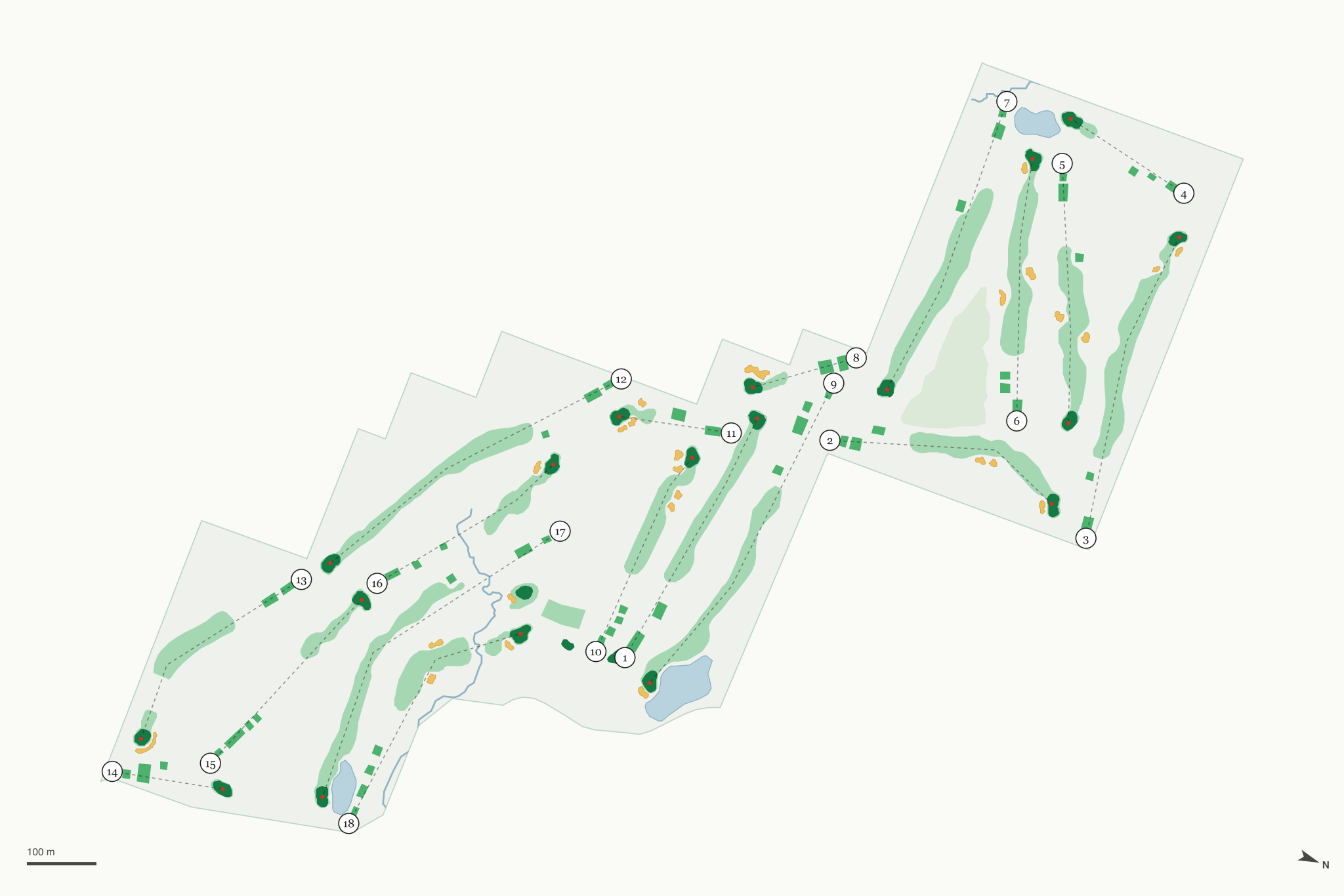 Map of Ellis Golf Course