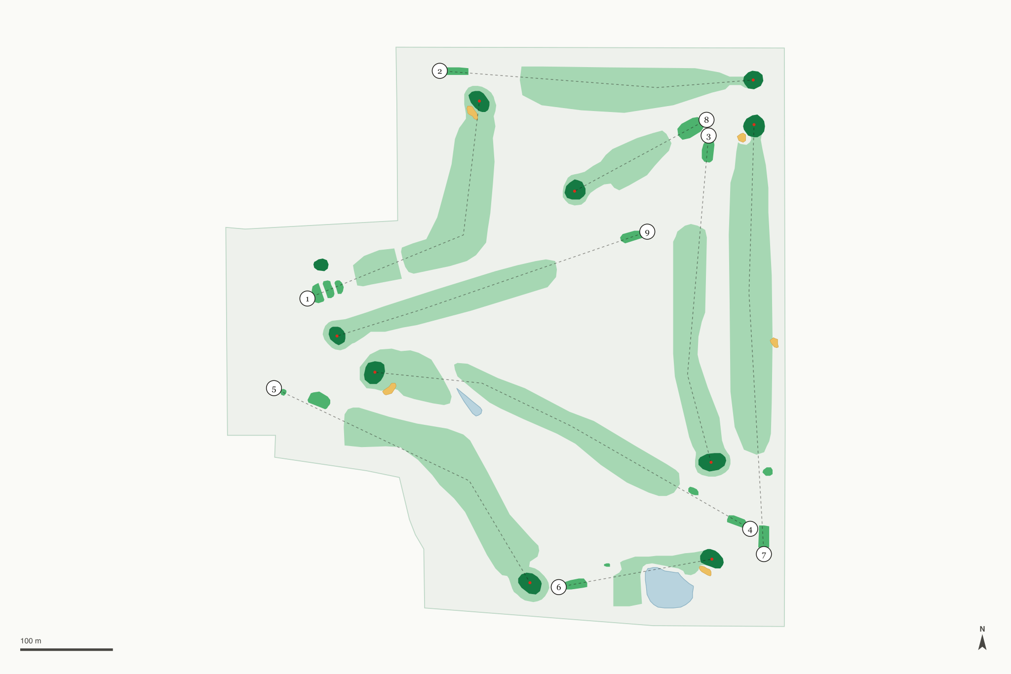 Map of Avoca Country View Golf Course