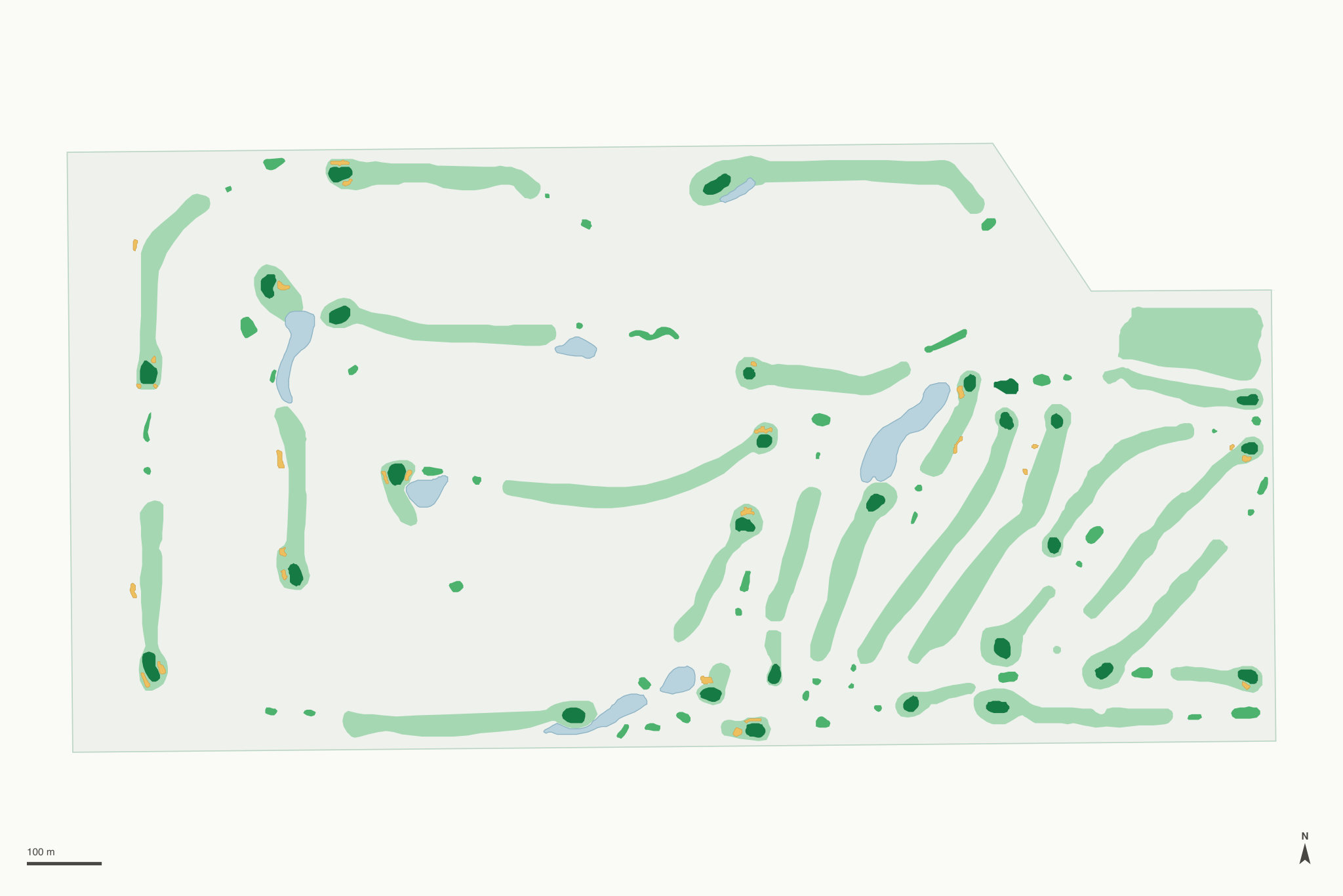 Map of Chippendale Golf Course