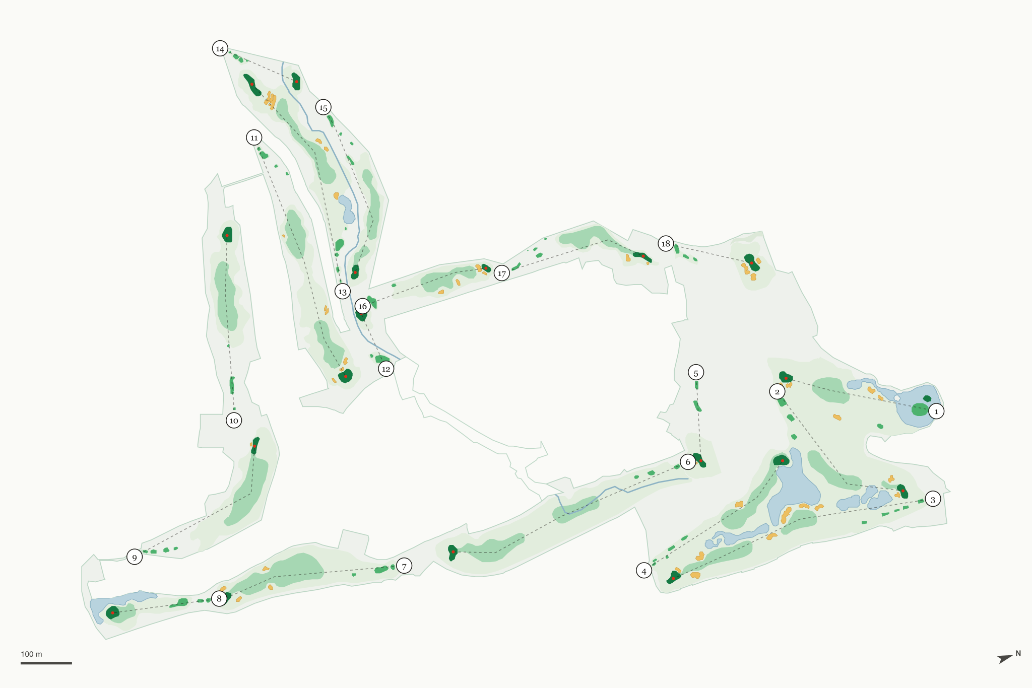 Map of Arizona Grand Golf Course