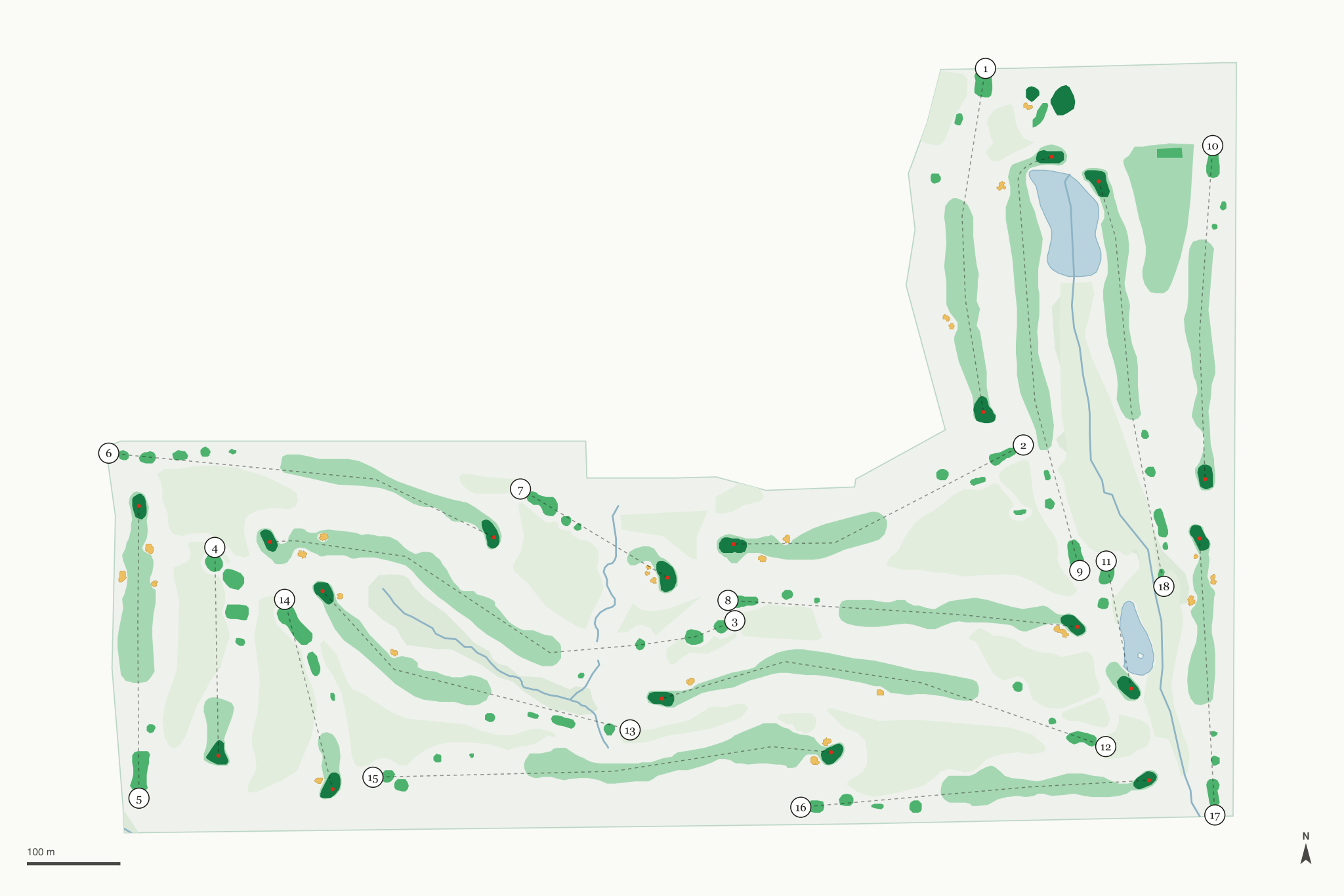 Map of The Meadows Golf Club