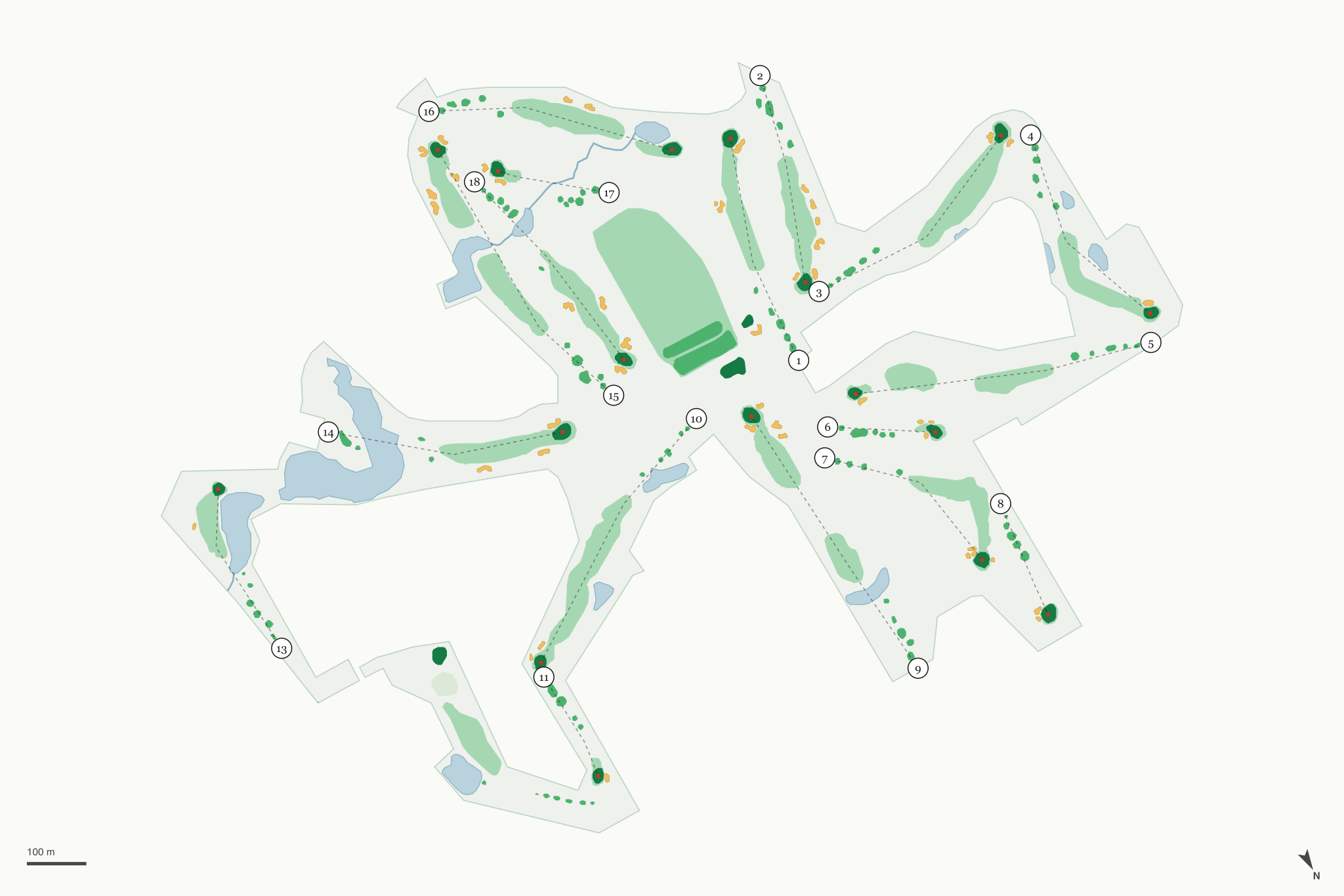 Map of The Course at Aberdeen