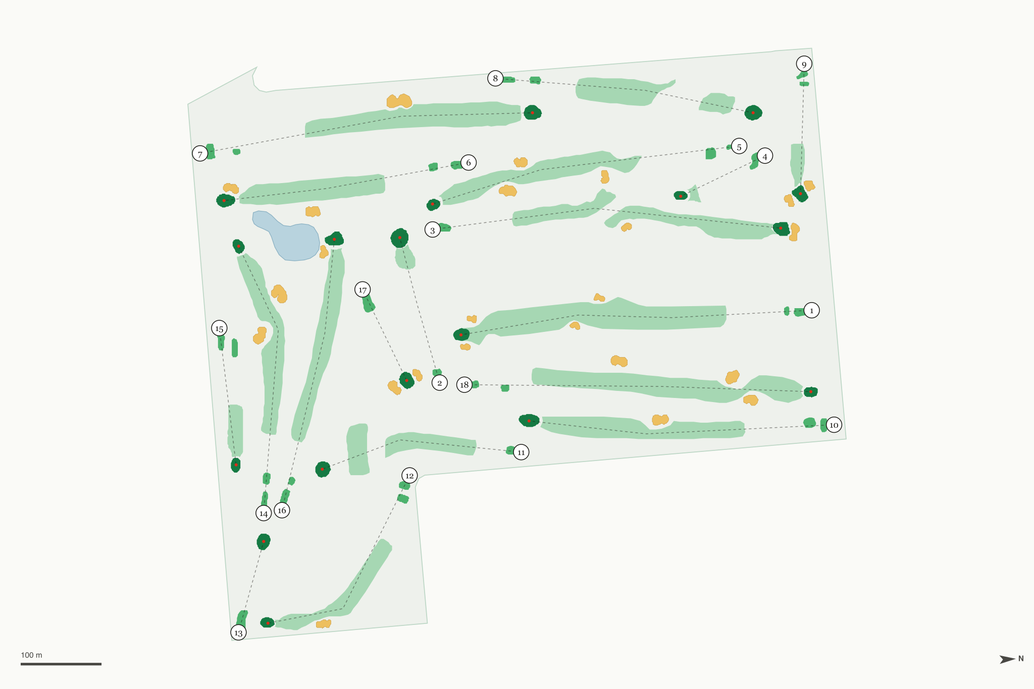 Map of Glenhurst Golf Course