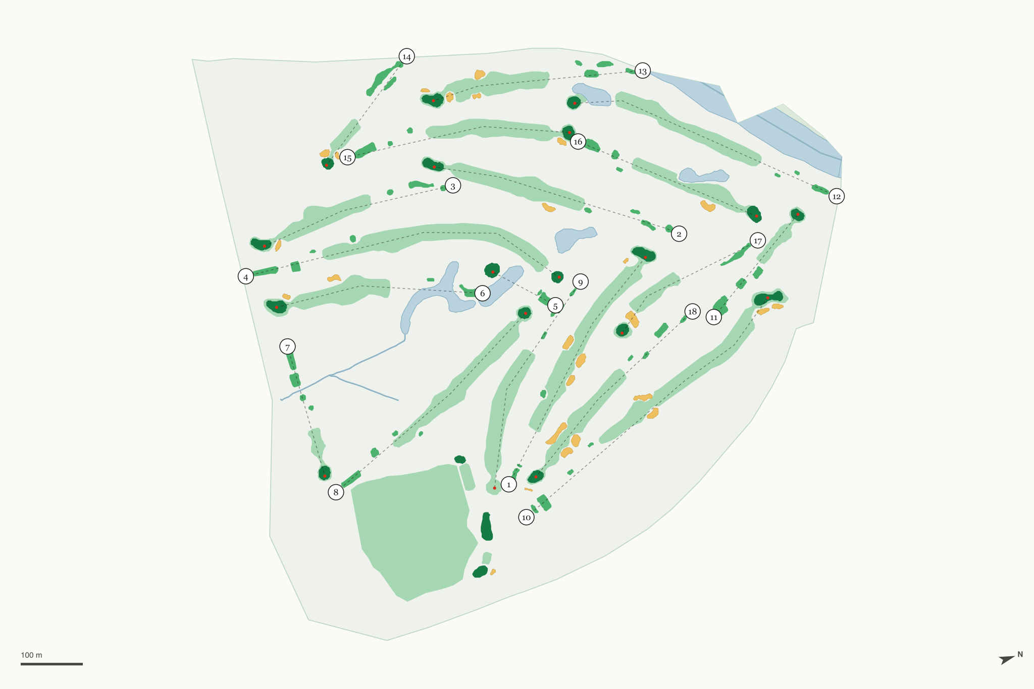 Map of Wilkshire Golf Course