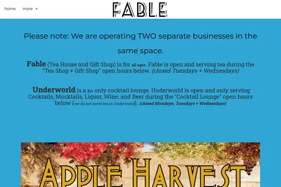 Fable website homepage