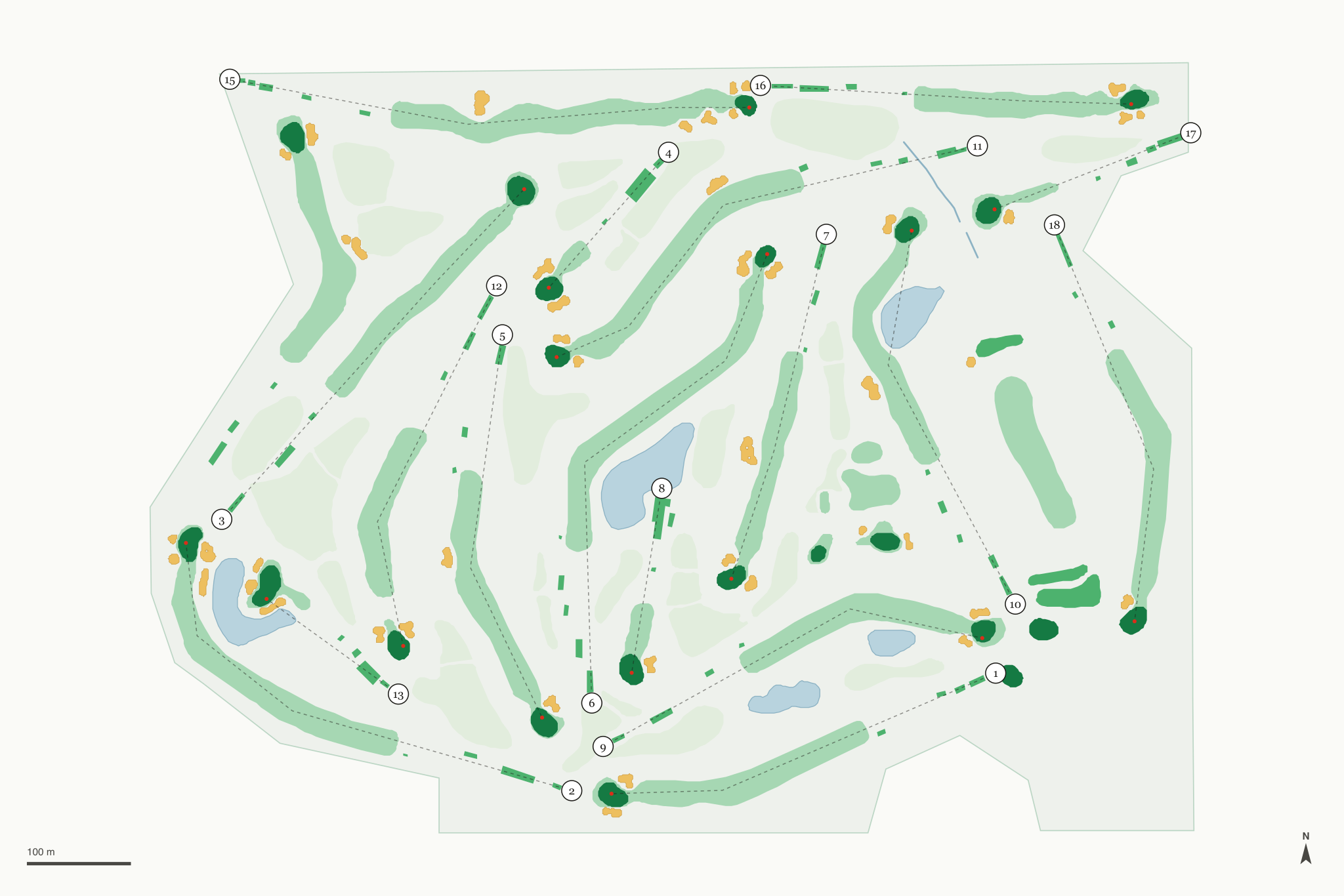 Map of Spring Meadows Country Club