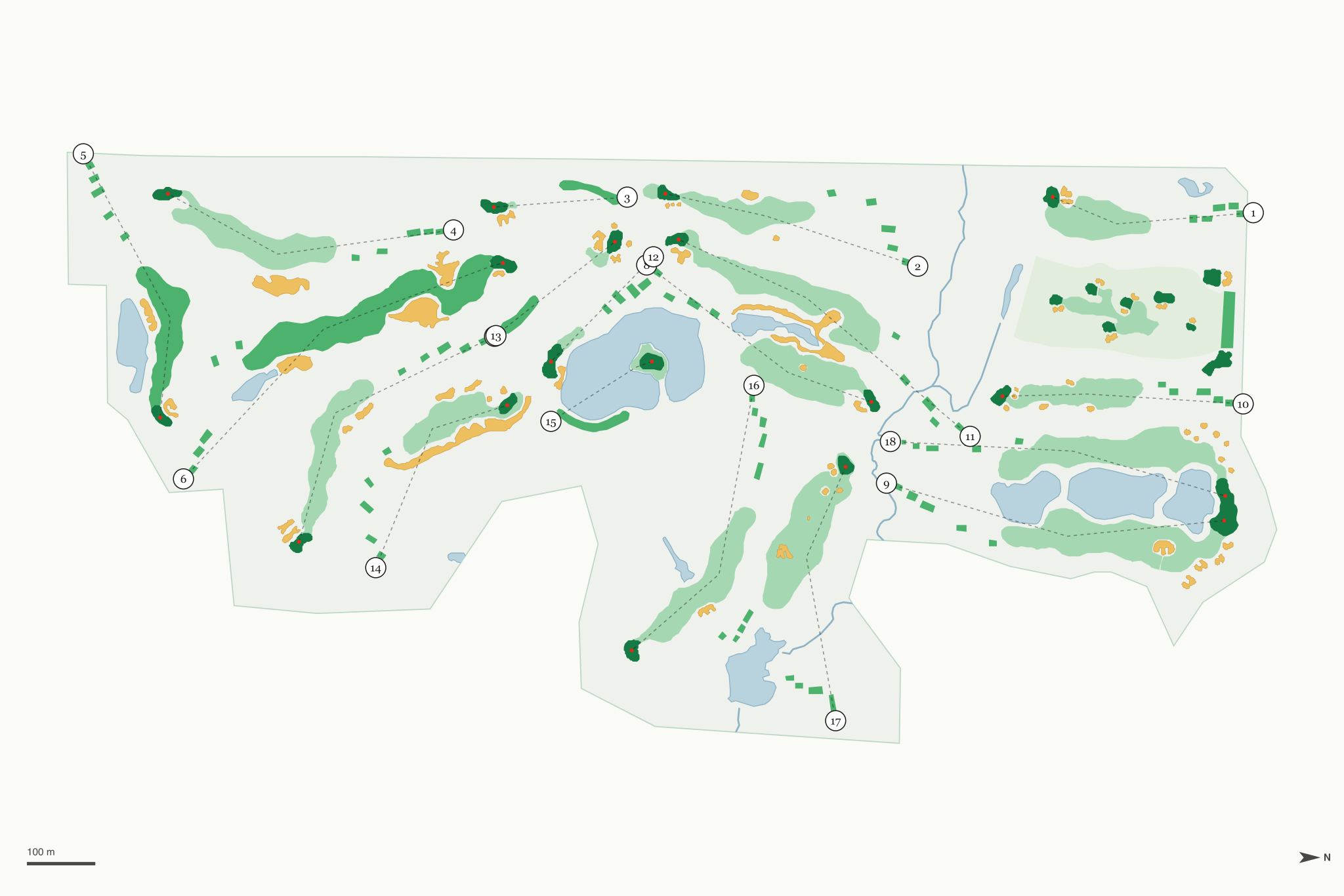 Map of Sweetgrass Golf Club