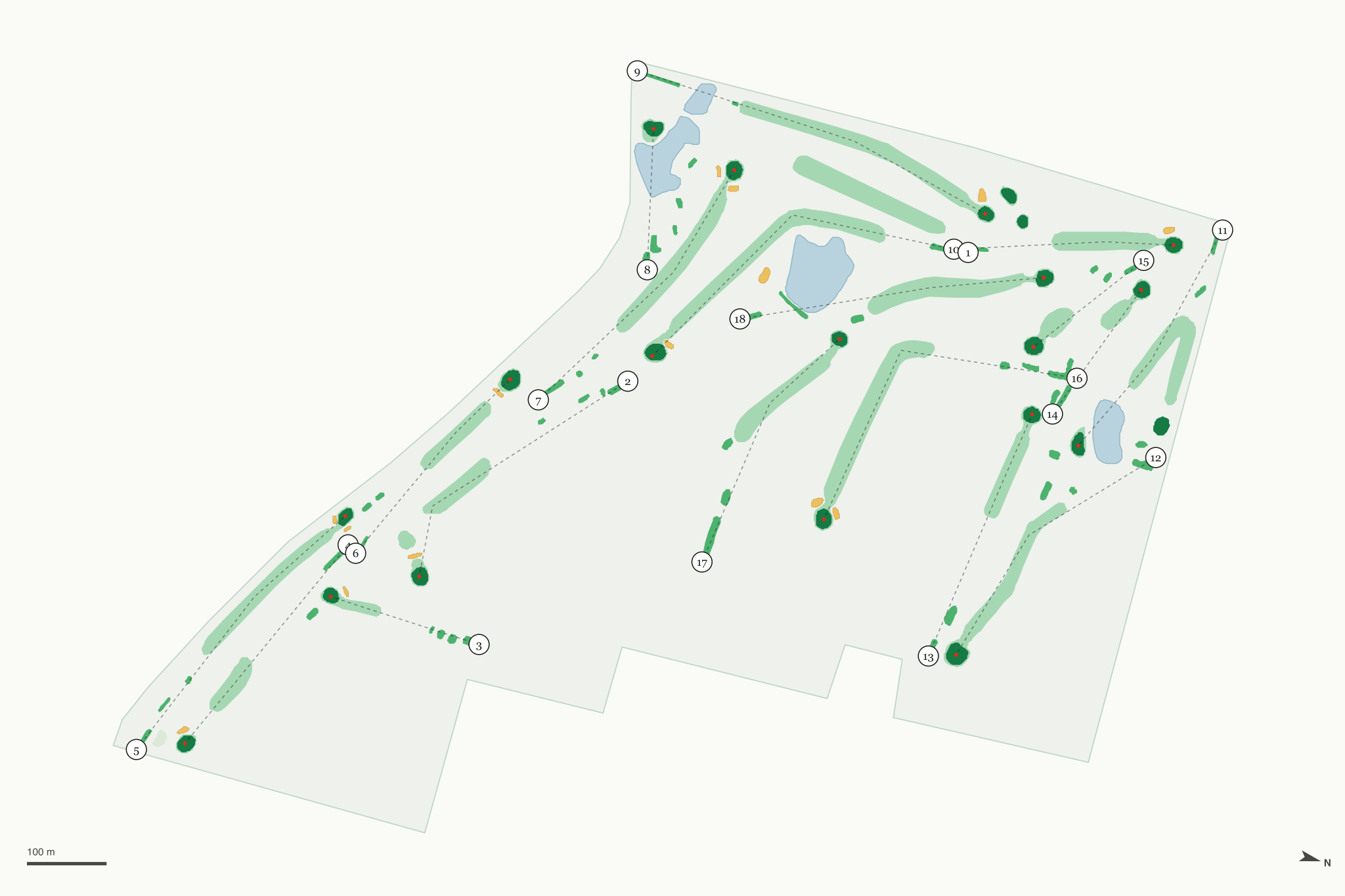 Map of Flint Hills Golf Course