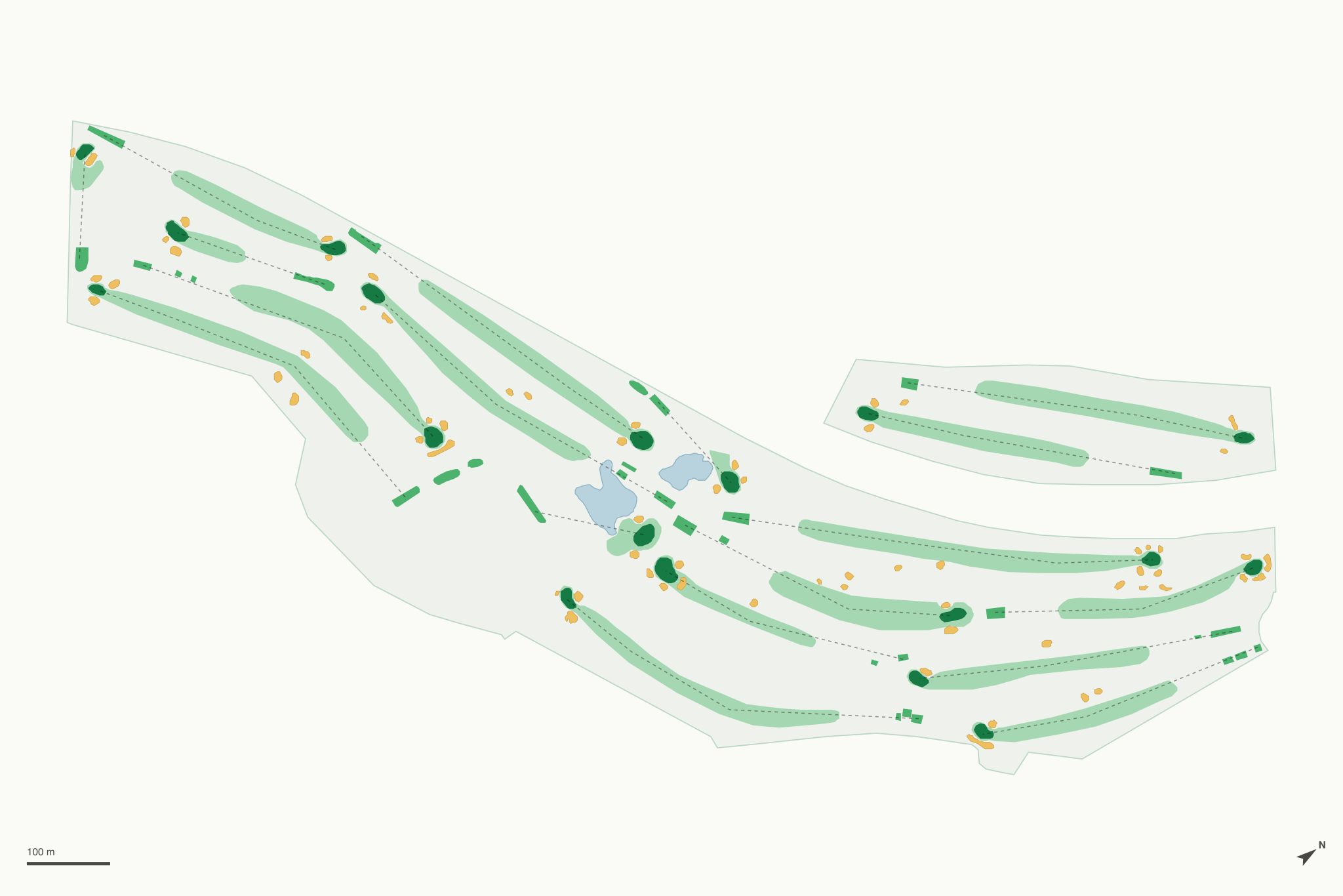 Map of California Country Club
