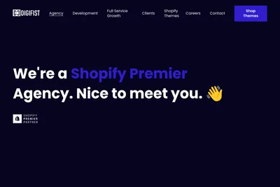 Screenshot of the DigiFist homepage