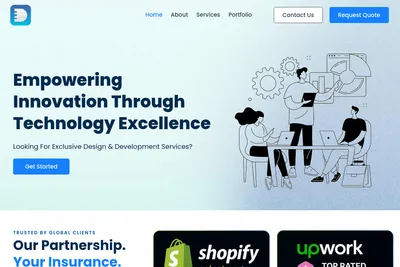 Screenshot of the D3 Informatic homepage