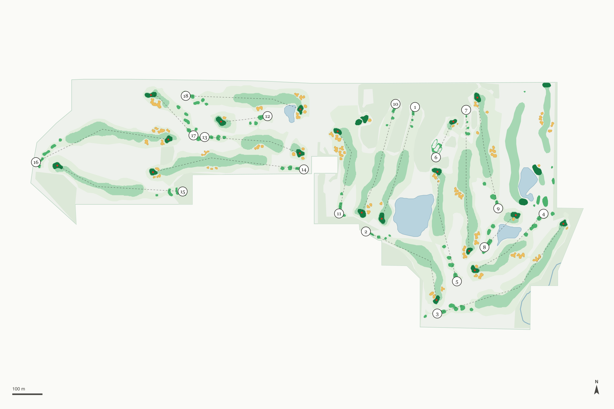Map of Wild Ridge & Mill Run Golf