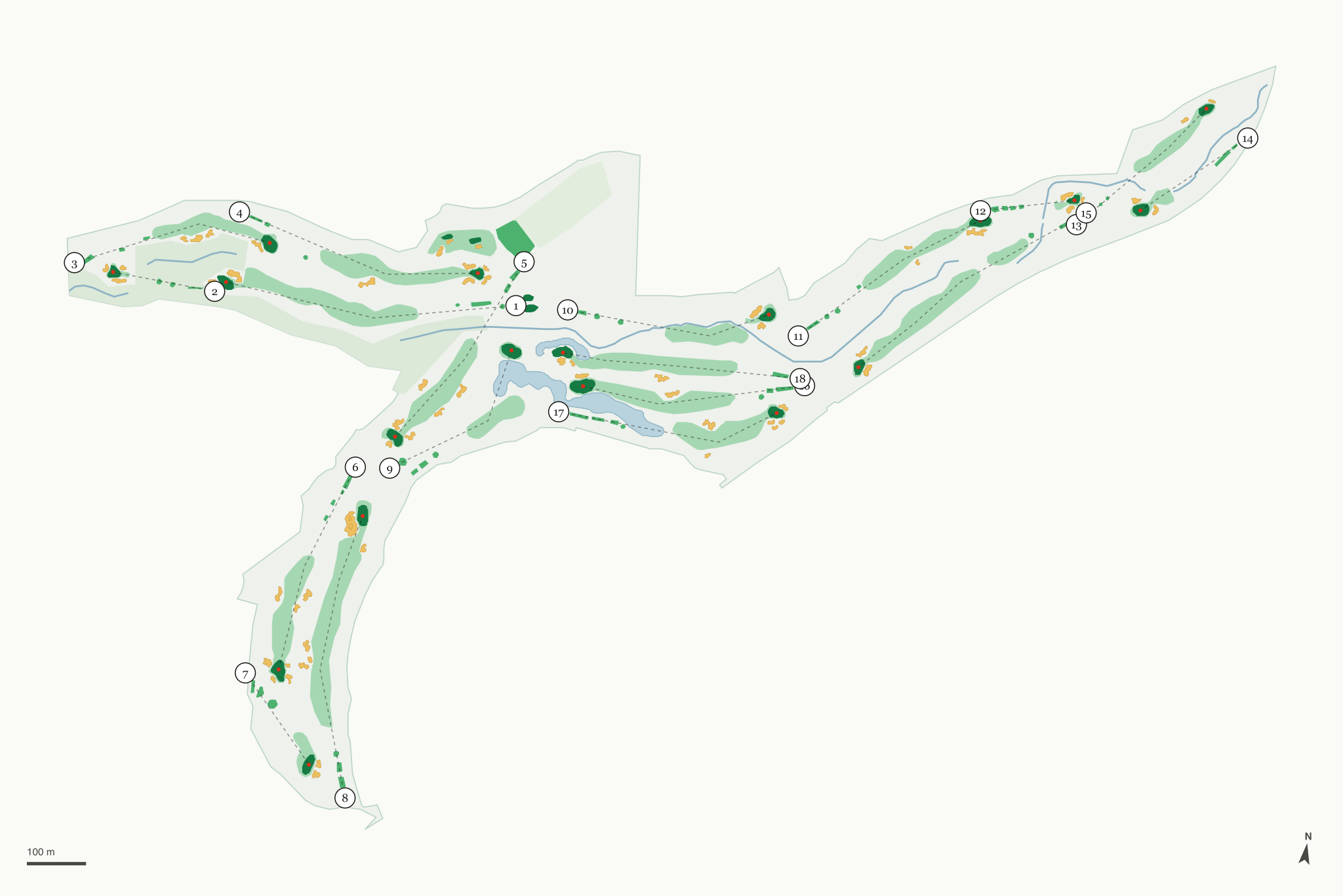 Map of Calabasas Country Club