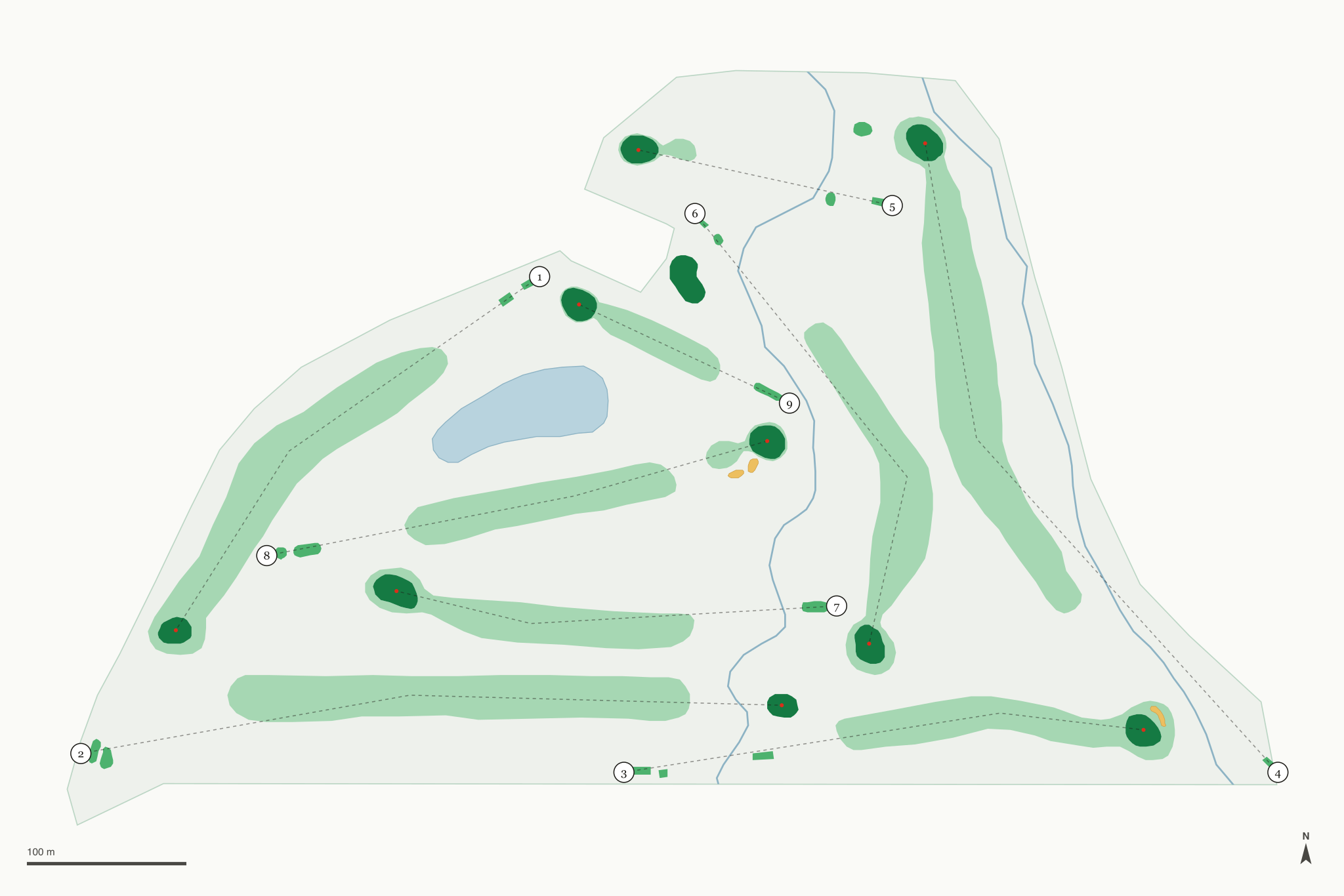 Map of Rifle Creek Golf Course