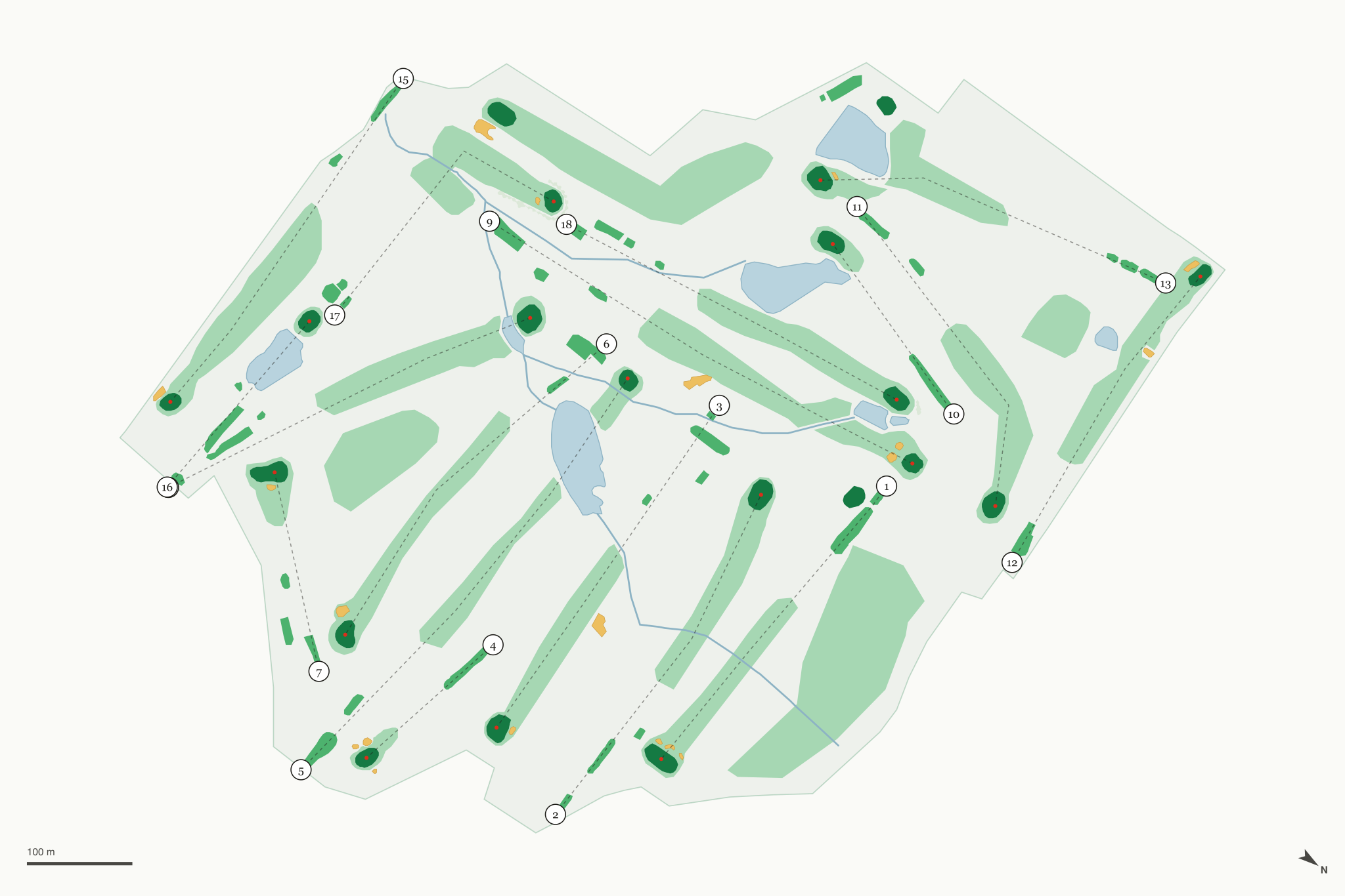 Map of Crab Orchard Golf Club