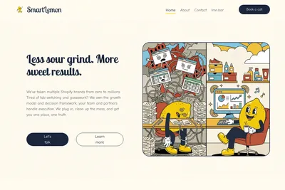 Screenshot of the SmartLemon homepage