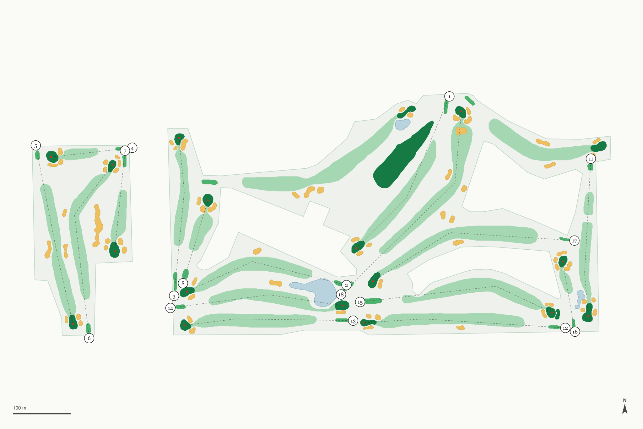 Map of Shadow Mountain Golf Club