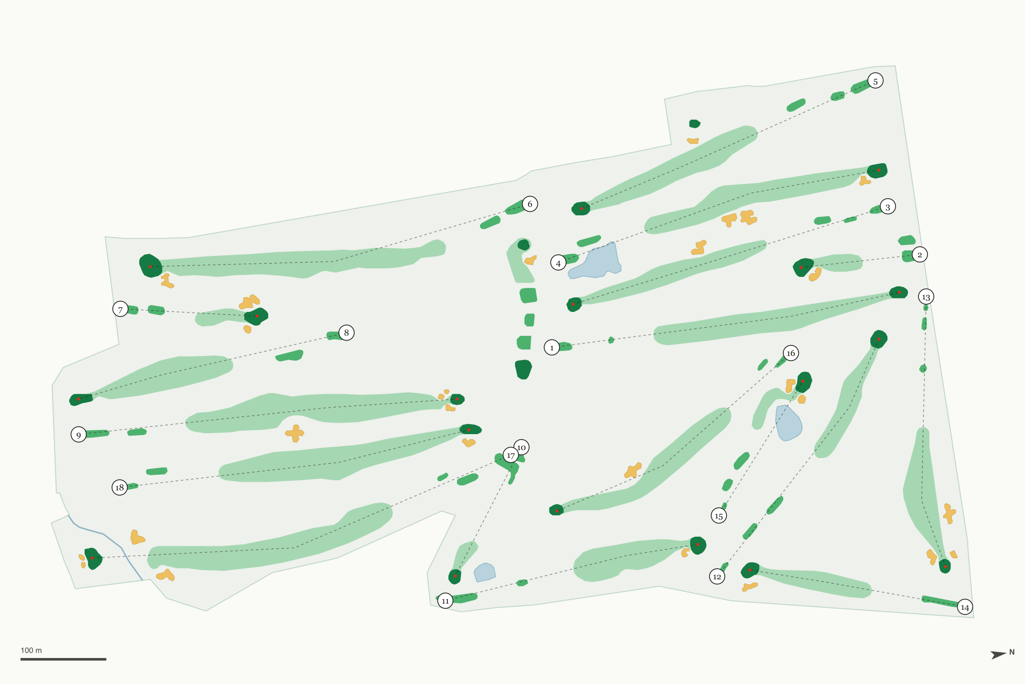 Map of Estes Park Golf Course
