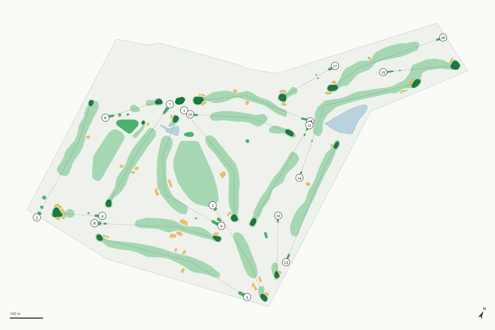 Map of Casper Country Club