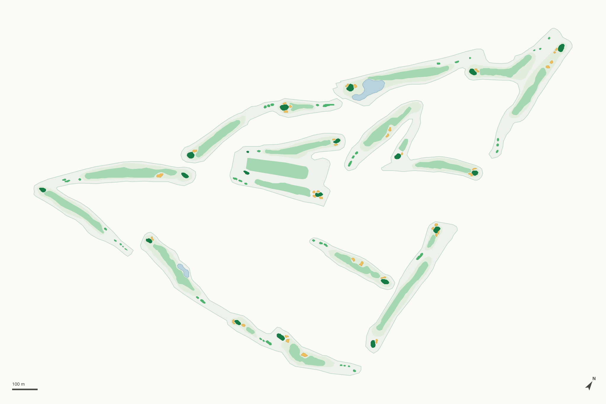 Map of Los Caballeros Golf Club